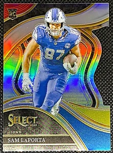 2023 Panini Select - Club Level Sam LaPorta #221 Red & Yellow Prizm Die-Cut (RC) - Bild 1 von 2