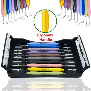 10Pcs Set Dental Composite Filling Instruments Silicone Handle With Cassette - Picture 1 of 11