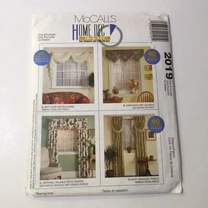 McCall's 2019 Home Dec in a Sec Swag Valance Panels - Picture 1 of 3