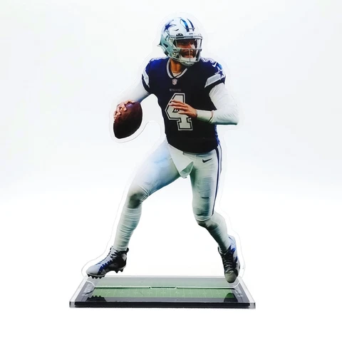 Dak Prescott Figure - #4 of Dallas Cowboys Drops Back to Pass Figurine Ornament Cover