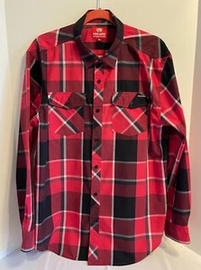 Ecko Unltd World Famous Rhino Brand Men's XL Plaid Button Down Long Sleeve Shirt - Picture 1 of 6