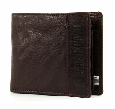 CAMP DAVID Mount Churchill Pocket Wallet Horizontal Portemonnaie Braun Brown