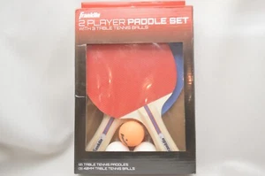 Franklin Sports Tenis de Mesa 2- Juego de Pádel 3 Pelotas Juego en Caja Manijas de Madera - Imagen 1 de 6