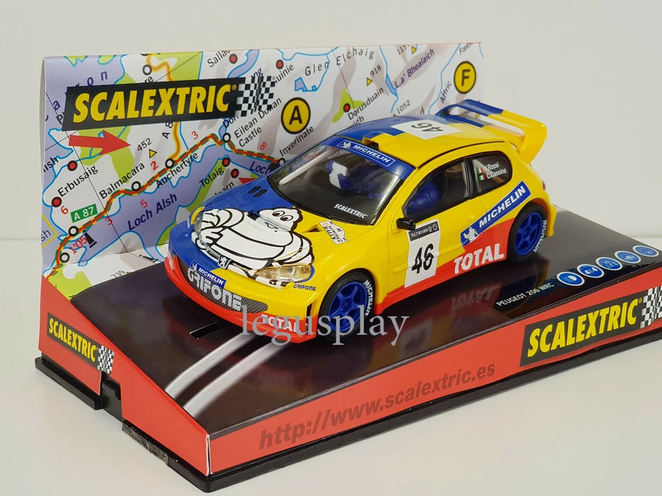 Slot Car SCX Scalextric 6136 Peugeot 206 WRC #46 Valentino Rossi - C.cassina