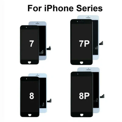 For iPhone 7 8 Plus LCD Screen Digitizer Replace Touch Display+Home Button Parts - Image 1 of 4
