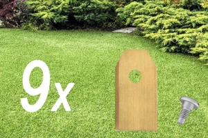 9x Robotic lawn mower blades for Husqvarna Automower | Gardena Sileno - Picture 1 of 1