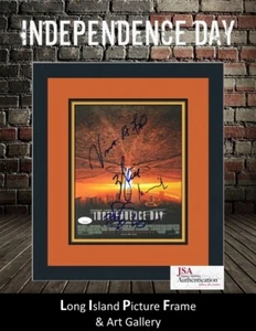 Fotografía firmada por Will Smith Vivica A Fox del Día de la Independencia enmarcada personalizada JSA - Imagen 1 de 8