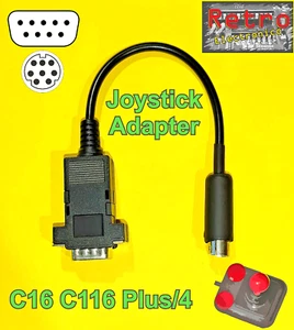Commodore C16 C116 Plus/4, Joystick Adapter Atari Amiga Quickjoy Competition Pro - Bild 1 von 8