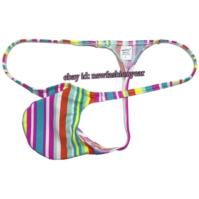 Micro Thong Men's String Underwear Bulge Pouch Bikini for Man Swim Tangas Beach - Image 1 of 4