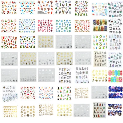 Christmas Nail Art Water Decals Stickers Manicure, *Buy 3 Get 2 Free*