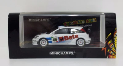 MINICHAMPS 1/43 VALENTINO ROSSI MODELLINO AUTO RALLY FORD FOCUS BETA MONZA 2007 - Immagine 1 di 3