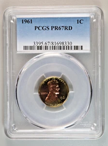 1961 Lincoln Memorial Cent PCGS PR67RD - Beautiful Toned Copper! - Picture 1 of 4
