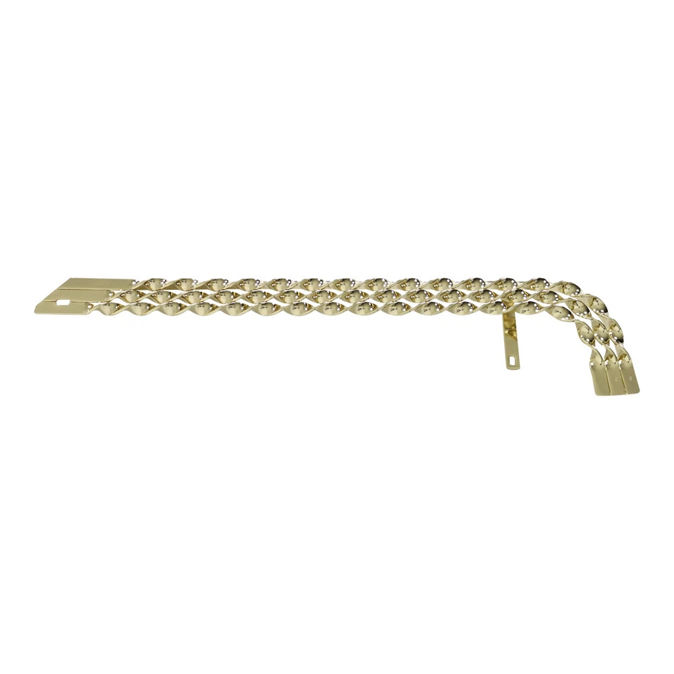 ORIGINAL 26 LOWRIDER TRIPLE FLAT TWISTED CHAIN GUARD IN CHROME OR GOLD BIKE PART - Image 1 of 1