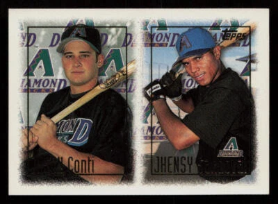 1997 Topps Jason Conti / Jhensy Sandoval #468 RC Rookie Arizona Diamondbacks - Image 1 of 2