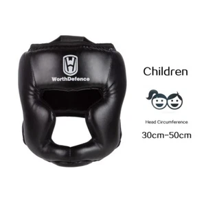 Casco de Kick Boxing Profesional Cuero de PU y Espuma Proteccion de la Cabeza HQ - Picture 1 of 28