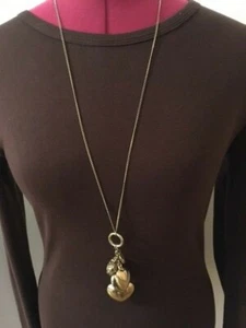 Ethnic metal heart pendant necklace - Picture 1 of 4