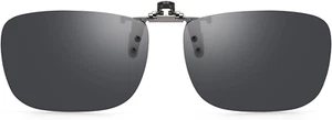 Polarized Clip on Sunglasses over Prescription Glasses - Men Women UV Protection - Picture 1 of 7