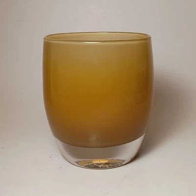 Glassybaby Retired Warm Gravy Pre-Triskelion with Original Sticker - Image 1 of 4