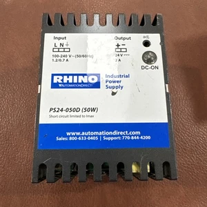 RHINO Automation Direct PS24-050D Industrial Power Supply USED - Picture 1 of 6