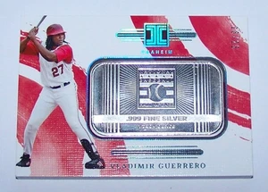VLADIMIR GUERRERO #12 - 2024 Panini Impeccable 1oz .999 Silver Bar HOF Card /25 - Picture 1 of 4