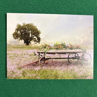 LIQUIDATING-Leanin’ Tree Blank Greeting Card (Wagon) - Image 1 of 2
