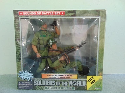 2001 SOLDADOS DO MUNDO CERCO DE KHE SANH SONS DE BATALHA CONJUNTO VIETNÃ NOVO NA CAIXA - Imagem 1 de 4