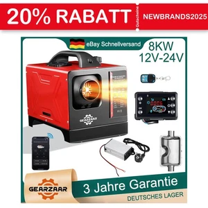 8KW 12V-24V 230V Diesel Standheizung LKW Bus Luftheizung Air Heater Bluetooth - Bild 1 von 12