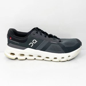 On Mens Cloudrunner 2 Black Running Shoes Sneakers Size 12 - Picture 1 of 12