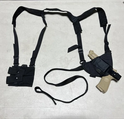 Eagle Military Angle Pull Shoulder Holster  Black RH RIGHT  Beretta 92 ￼ - Image 1 of 4