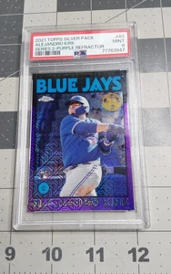 2021 Topps Baseball #86TC83 Alejandro Kirk Silver Pack Purple 63/75 PSA 9 - Bild 1 von 2