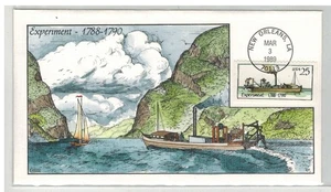 1989 COLLINS HANDPAINTED 2405 STEAMBOAT 1790s EXPERIMENT & NEW ORLEANS - Picture 1 of 1