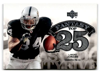 2006 Upper Deck #F25-JO LaMont Jordan Fantasy Top 25 - Image 1 of 2