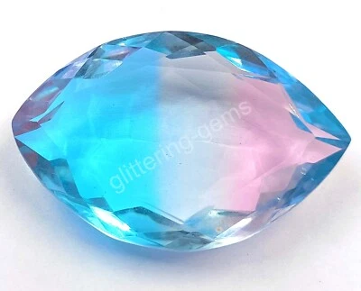 Gemas sueltas transparentes certificadas IGL bi color ametrino marquesa 143,80 CT M25 Foto 1 de 4