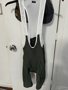 mens bib shorts Olive Green XL New Without Tags - Picture 1 of 5