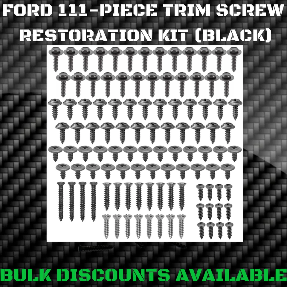1955-2005 Ford Thunderbird Interior Exterior Molding Engine Bay Trim SCREW KIT - Image 1 of 2