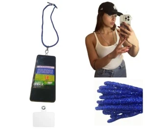1 Collier Paillettes Am12 6Mm 90Cm Attache Plastique Trasp. Porte Téléphone - Photo 1 sur 7