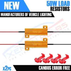 2x 50W 6 Ohm RESISTORS for 1156 1157 S25 LED Car Bulbs P21W 382 BA15s 3156 7440 - Picture 1 of 7