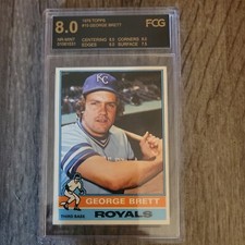 1976 Topps #19 George Brett Kansas City Royals HOF FCG 8 NM-MT