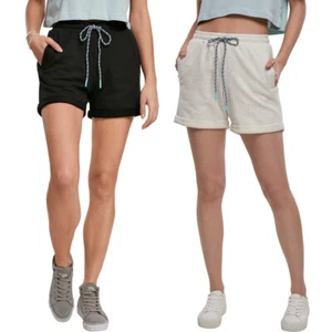 Urban Classics Ladies Beach Terry Shorts Short Pants Sport Fitness Woman - Picture 1 of 20