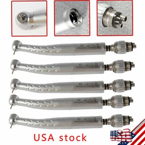 5 Stück USA Dental Hochgeschwindigkeit Turbine Handstück großer Kopf Kavo Stil 4 Loch Kupplung - Bild 1 von 11