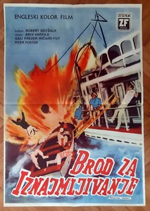 Dangerous Charter (1962) Robert Gottschalk Original Poster Yugoslav Edition - Picture 1 of 2