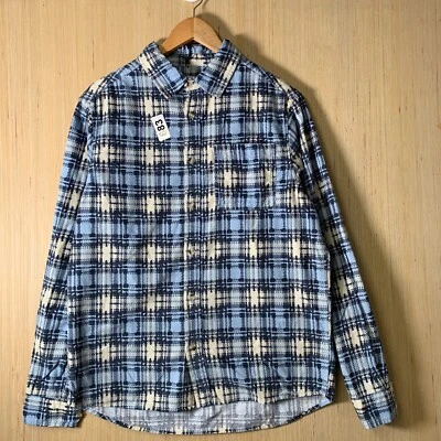 NWT BDG Button Up Shirt  Adult Size Medium Blue Long Sleeve Men's Stripped - Image 1 of 4