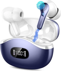 i63 Bluetooth 5.3 Wireless Earbuds, 40H Battery, Waterproof, IPhone Samsung - Picture 1 of 7