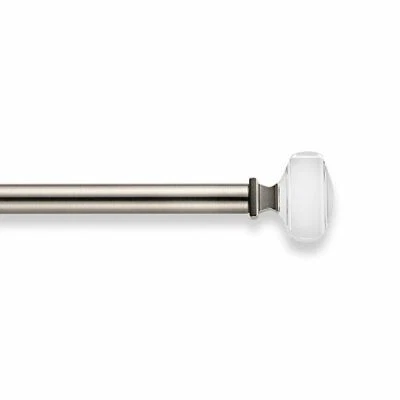 Cambria Transitions 22-38" Cubic Square Adjustable Curtain Rod in Brushed Nickel - Image 1 of 4