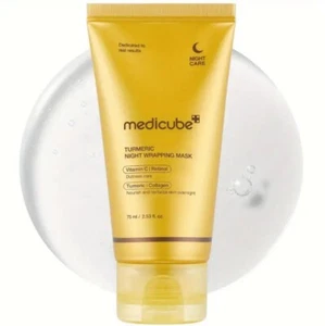 Medicube Kojic Acid,Turmeric Night Wrapping Mask 75ml Vitamin C Retinol - Picture 1 of 11