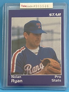 1991 STAR CO BASEBALL NOLAN RYAN HOF 1 OF 5 PRO STATS CARD AUCTION HOUSE SEALED 