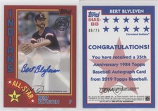2019 Topps 1984 Baseball All-Stars Red /25 Bert Blyleven #84AS-BB Auto HOF