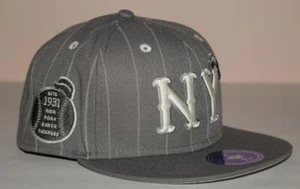 NEW YORK BLACK YANKEES Negro Leagues Fitted Hat Ebbets Field Flannels 7 3/8 *W8 - Picture 1 of 9
