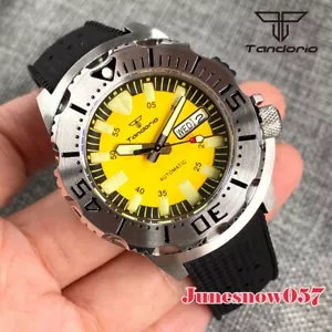Tandorio 42MM Yellow Dial NH36A Automatic Movement Men's Watch AR Sapphire Glass - Picture 1 of 9