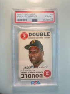 1968 Topps Game Roberto Clemente #6 - PSA 6 (EX-MT) - Bild 1 von 2